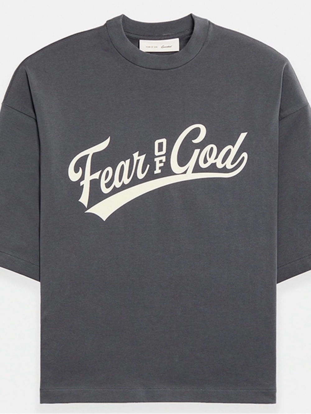 Fear of God Charcoal Short-Sleeve Logo Tee